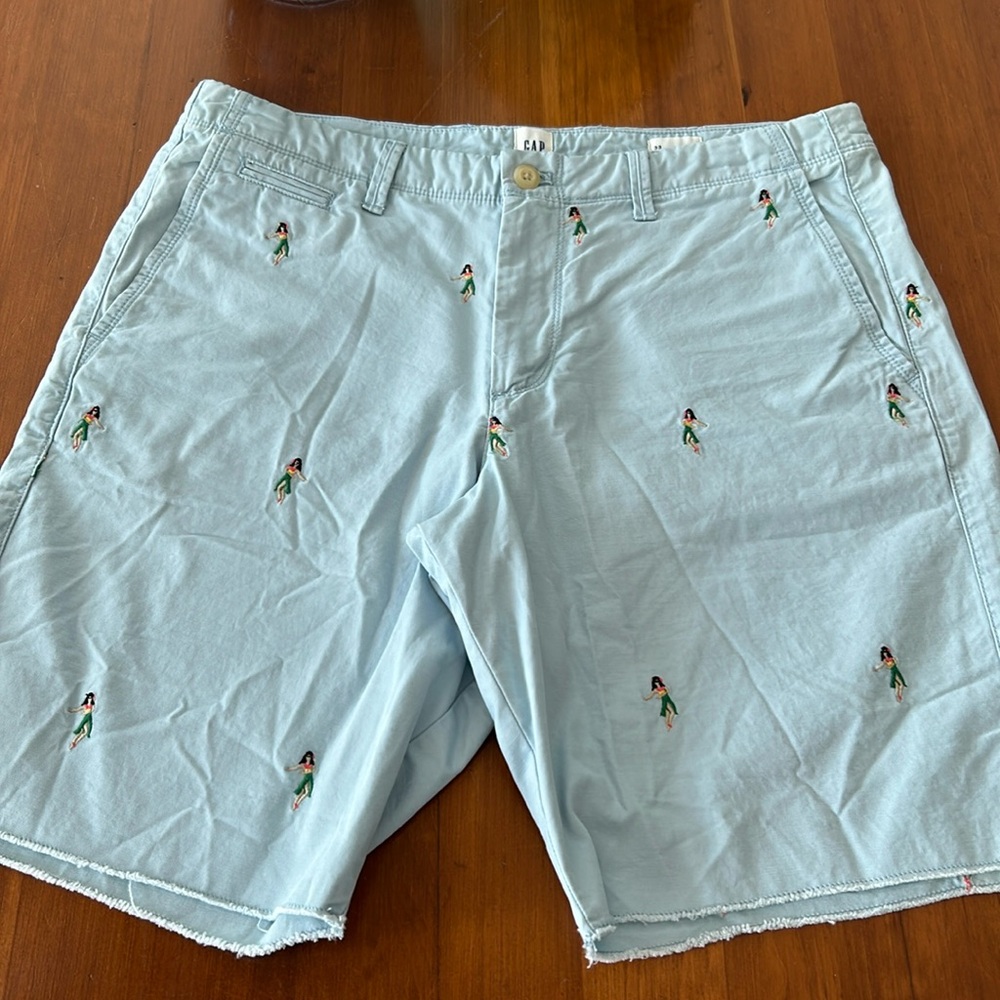 Men’s GAP embroidered Hula Girl Shorts